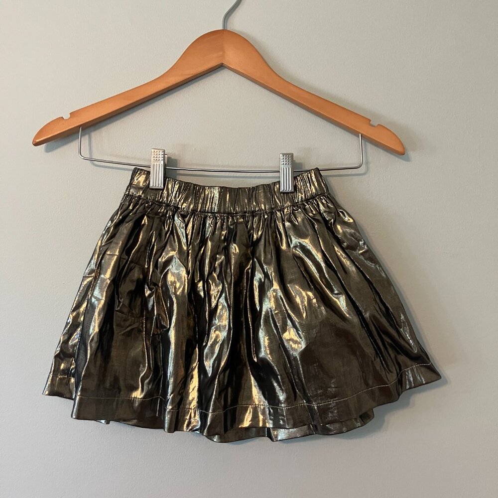 GAP Kids Metallic Pleated Skirt (XS/4/5)